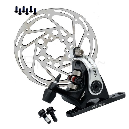 Freno de disco delantero/trasero/juego de pinza para bicicleta Trp Spyre carretera/CX + rotor de 160 mm, montaje plano - Imagen 11 de 13