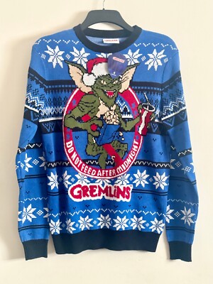The Gremlins Christmas Jumper Men's MEDIUM Primark Movie