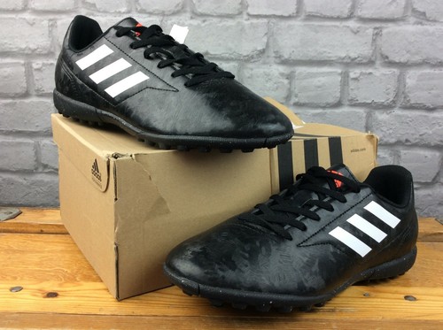 ADIDAS MENS UK 5.5 EU 38 2/3 CONQUISTO 2 TURF SHOES BLACK WHITE ORANGE M |  eBay