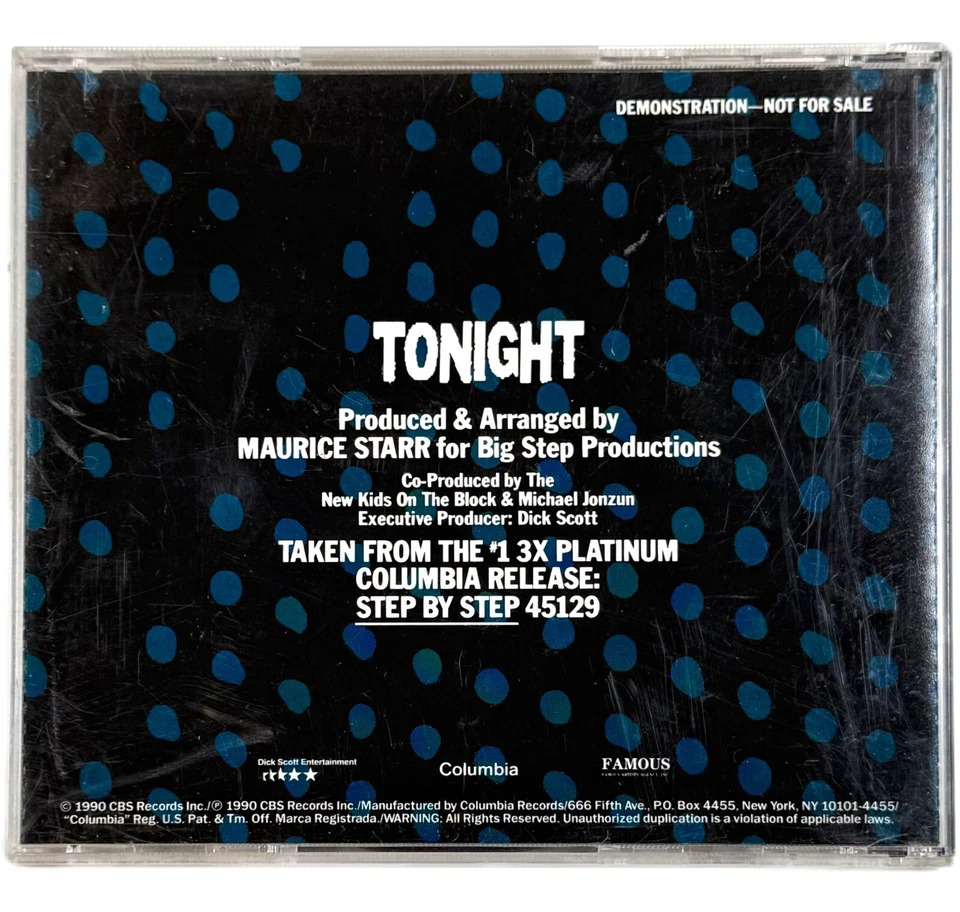 NEW KIDS ON THE BLOCK Tonight RARE Maxi Single (CD, 1990 Columbia) Only 1 Online Foto 2 de 4