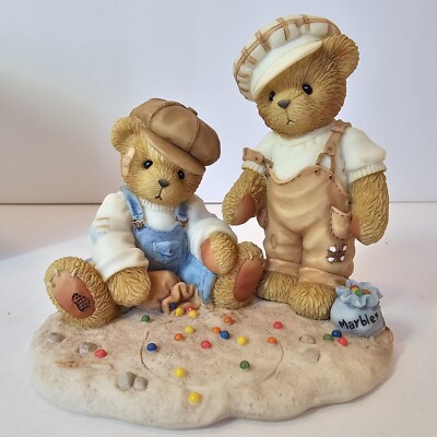 Cherished Teddies Vince & Connor 789801 Shooting For Keeps 2001