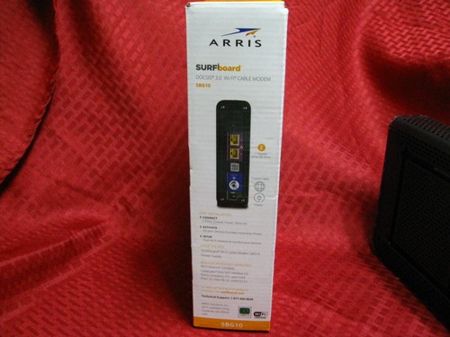 ARRIS SURFboard 16x4 DOCSIS 3.0 Wi-Fi Cable Modem, Model SBG10 (Blk) - Picture 9 of 10