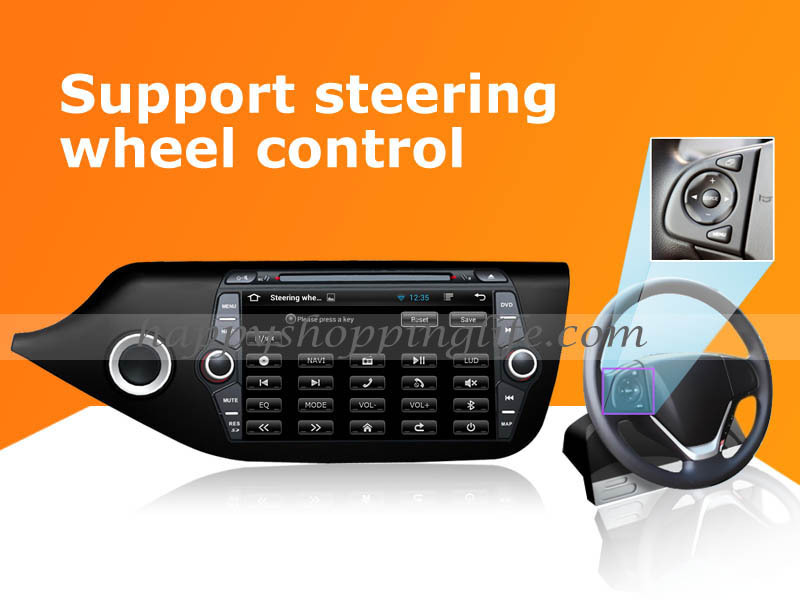 Car DVD Player for Kia Ceed 2014-2016 Auto Radio GPS Navigation Stereo