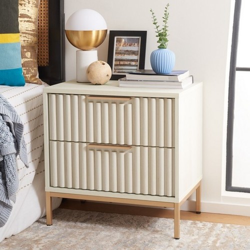 Safavieh LYLIA 2 DRAWER NIGHTSTAND, Reduced Price 2172752882 NST9605C - Picture 2 of 5