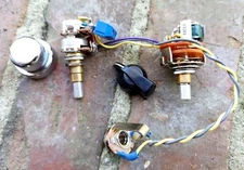 P Bass Harness Solderless Stacked Pot Vol/Tone 6 way Varitone KellingSound 