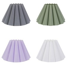 Pleated Fabric Lampshade Petal Pleat Tapered Pendant Light Shade Easy Fit