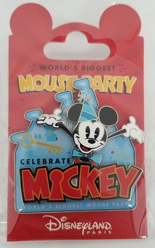 Disneyland Paris Mickey Mouse 90. Pin Worlds Biggest Mouse Party Key Badge - Bild 2 von 5
