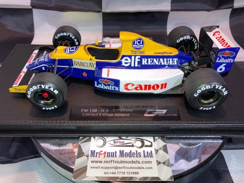 1:18 GP Replicas GPR 100B Riccardo Patrese Williams Renault FW13B #6 1990 - Bild 4 von 12