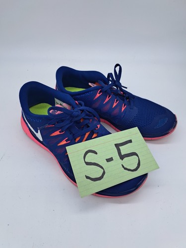 Nike Free 5.0 Women's 8.5 Deep Royal Hyper Pink Running Shoes 642199-401 - Picture 10 of 10