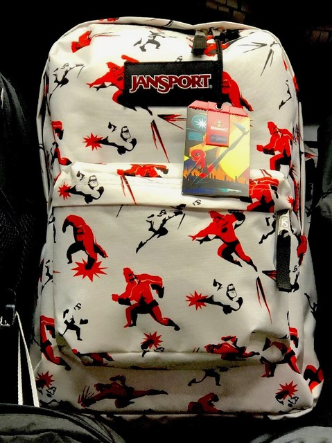 Jansport Incredibles Superbreak Backpack Mr Incredible White For