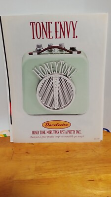 DANELECTRO HONEYTONE AMPLIFIER - 1998 GUITAR PRINT AD - 11 X 8.5  m