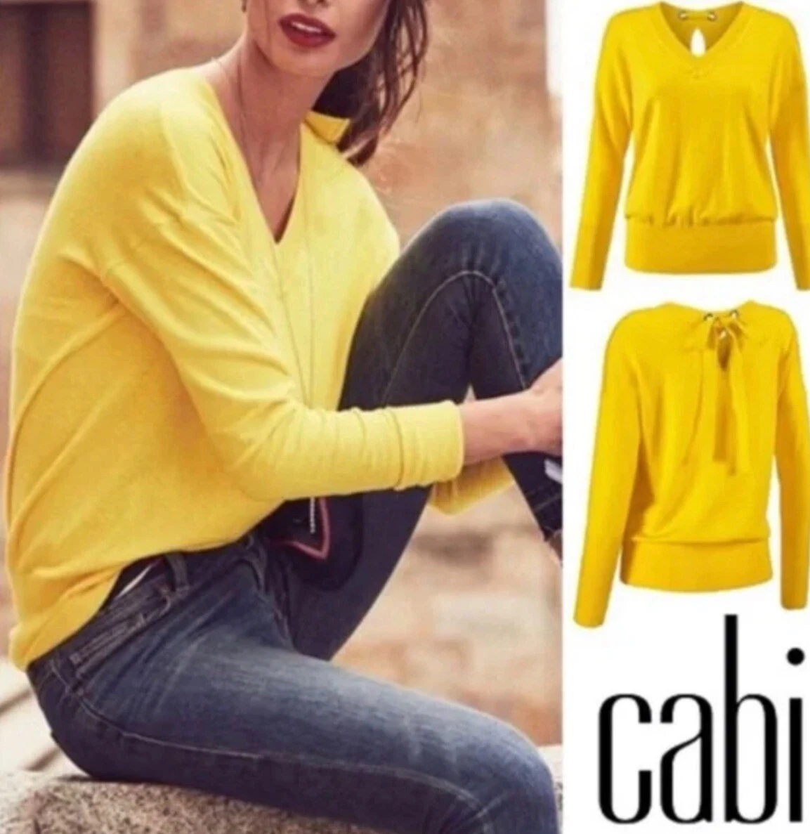 Cabi yellow sweater sale