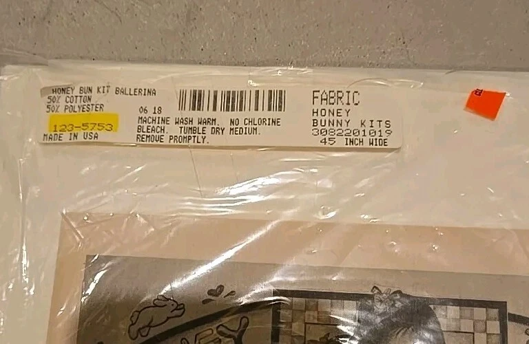 Daisy Kingdom #5015 Honey Bunny Ballerina Collar Kit Unopened 1988 Child Doll - Image 3 of 3