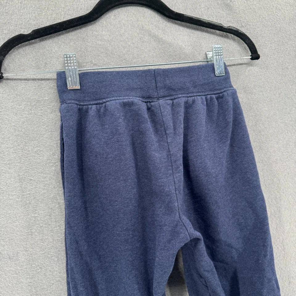 Calça jogger Hanna Andersson fácil masculina tamanho 120 6/7 azul terry francesa - Imagem 4 de 4