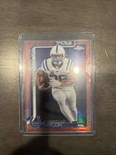 2025 Topps Chrome Football Jonathan Taylor Pigskin Refractor Card