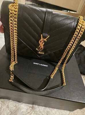 Authentic Yves Saint Laurent YSL envelope shoulder bag Medium