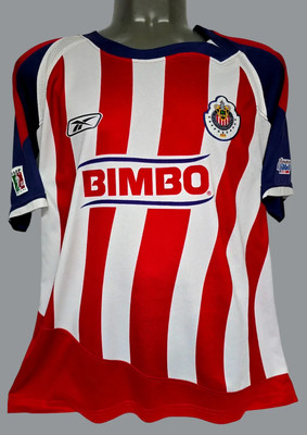 REEBOK CHIVAS GUADALAJARA MEXICO LIBERTADORES 2007 MORALES ORIGINAL JERSEY SHIRT