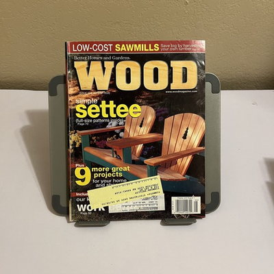 #ad WOOD Magazine Aug 2000 Simple Settee Project Plans $1.08