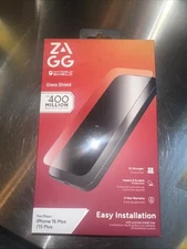 ZAGG Invisible Shield Glass Screen Protector Apple iPhone 16 Plus 15 Plus New