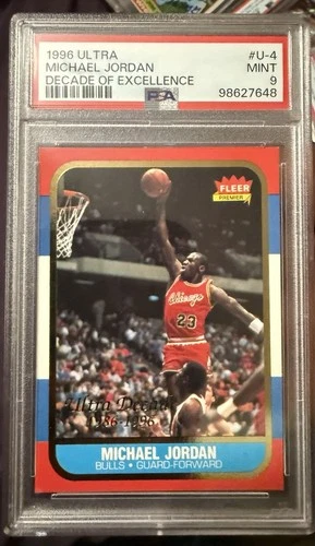 Jordan 1996 Fleer Jordan #U-4
