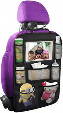 Backseat Car Organizer with Tablet Holder for Kids - Travel Essentials
