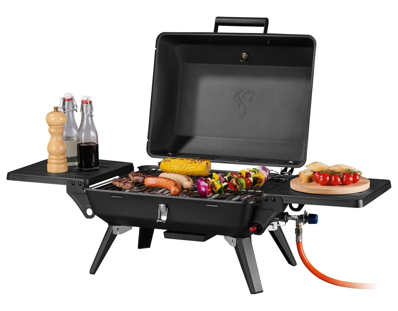 GRILLMEISTER Camping Gasgrill Grill Gartengrill 1 Brenner Kompakt Memphis