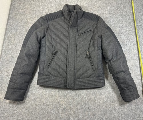 Daniele Alessandrini Herren Biker Style Jacke High End Designer Grau Größe M/L