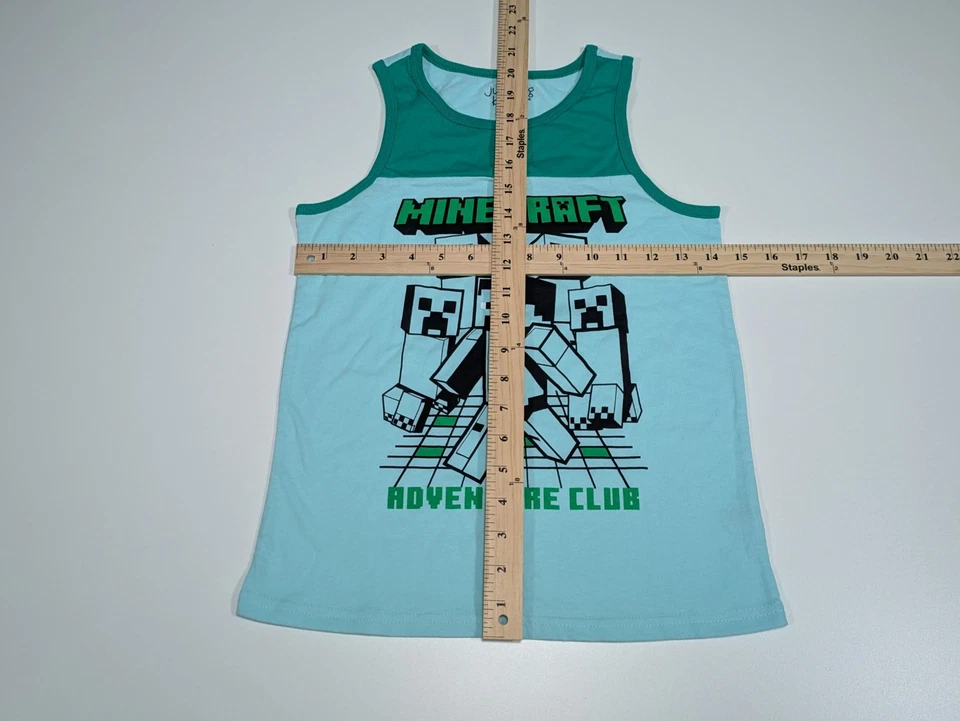 Minecraft Boys Tank Top Jumping Beans Active Size 8 Adventure Club - Image 4 of 4
