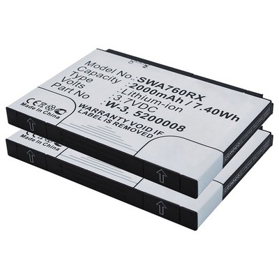 2x Akku für Sierra Wireless AirCard 763s Aircard 762s Aircard 760s 2000mAh