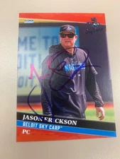 2025 Beloit Sky Carp Team Set Card 32 Jason Erickson Signed Auto Autograph