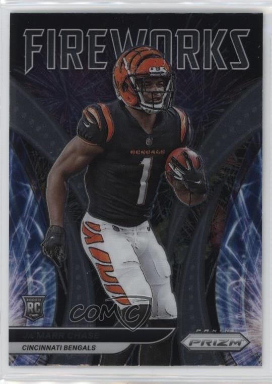 2021 Panini Prizm Fireworks Ja'Marr Chase #F-11 Rookie RC
