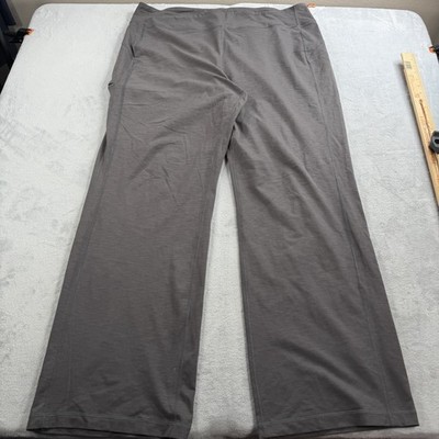 Duluth Trading Co Womens 2XL 33 NoGA Classic Relaxed Fit Pants Straight Gray