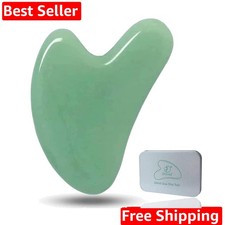 Gua Sha, Jade Stone Gua Sha Massage Tool, Guasha Tool for Face and Body Skin ...