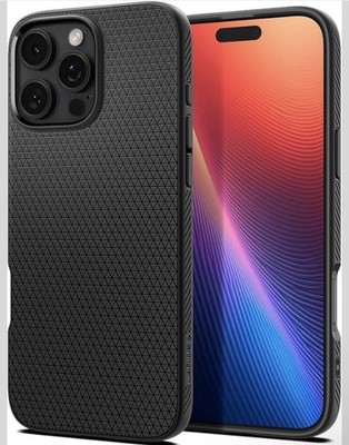 Spigen Iphone 16 pro phone case. New in box. Matte Black