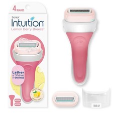 Schick Intuition Island Berry 4-Blade Razor  2 Razor Blade Refills