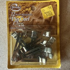 Goody Pin Curl Clips New Package Of 12 Vintage 1977 Hair Pins