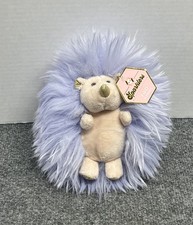 FAO Schwarz Sparklers Purple Hedgehog Plush Fuzzy 7" Stuffed Animal