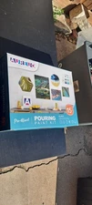 AUREUO Acrylic Pouring Paint Supplies Kit - 4 Colors (4 Oz/120ml Bottles)...