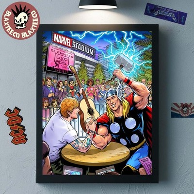 Ed Sheeran The Loop Tour 2026 Docklands Australia Marvel Stadium Poster Unframed