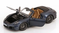 Norev PORSCHE 911 992-2 CARRERA CABRIOLET OPEN 2024 DARK BLUE METALLIC 1/18 New!