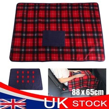 Electric Heated Throw Over Blanket Warm Washable Fleece Winter Warming USB Power