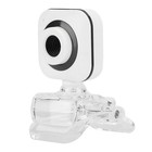 Built-in Microphone Computer Camera Webcam PC Accessory 480P White With Clip❀