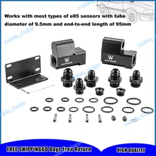 E85Universal  Conversion Flex Fuel Sensor Adapter Kit FLOW ETHANOL 6AN 8AN