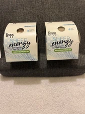 L'eggs Sheer Energy Control Top Compression Medium Support Leg Q Suntan(x2) NEW