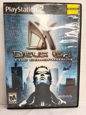Deus Ex: The Conspiracy (Sony PlayStation 2 PS2, 2002) NO MANAUL Tested 