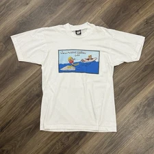 VTG Screen Stars Best Water Skiing Single Stitch Tee T-Shirt Size L