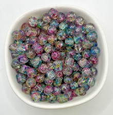 Glass Bead "Calliope" Mix Rounds Tubes Jewelry Making Bracelets 120 beads/4oz