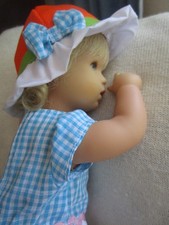 Kathe Kruse Adorable Baby  Dressed for Summer  12" Bath Bade  TLC