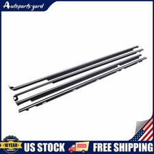 Door Belt Molding Weatherstrip Set For Toyota Corolla 1995-2001 2002 Black Door Belt Molding Weatherstrip Set For Toyota Corolla 1995-2001 2002 Black