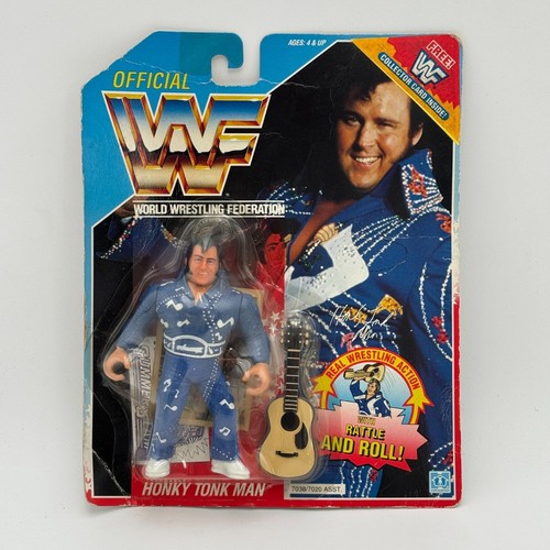 Vintage 90s Honky Tonk Man WWF Hasbro Wrestling Fi...